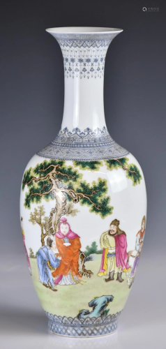A Chinese Famille Rose Vase, Export Period