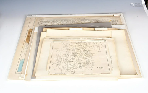 A Group of Antique China Maps