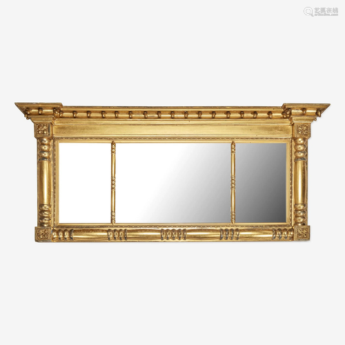 A Regency Giltwood Overmantel Mirror Early 19th century