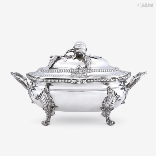 A George II Sterling Silver Soup Tureen and Cover