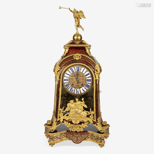 A Louis XIV Ormolu-Mounted Brass-Inlaid Red