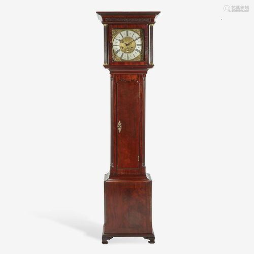 A George I Mahogany Tall Case Clock Henry Burges, early