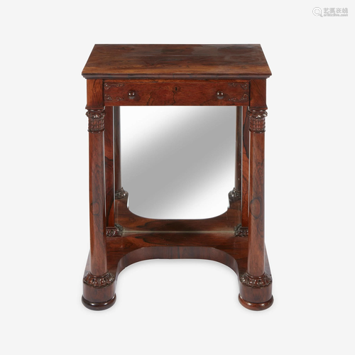 A Small George IV Carved Rosewood Console Table* Second