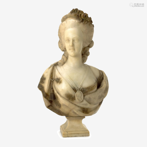 After Felix Lecomte (French, 1737-1817) A Marble Bust