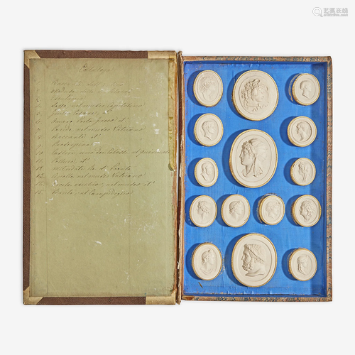 A Collection of Grand Tour Plaster Intaglios by Pietro