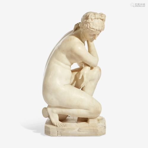 After the Antique, 'Crouching Venus' Italian, late 19th