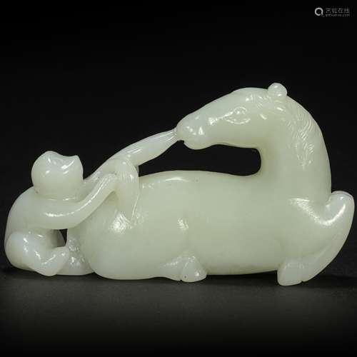 HeTian Jade Ornament from Qing