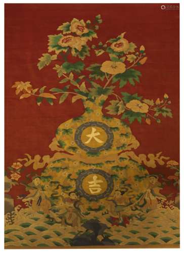 Silk Tapestry of DaJi from Qing