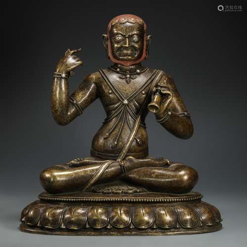 Alloy Copper Buddha Statue from Qing