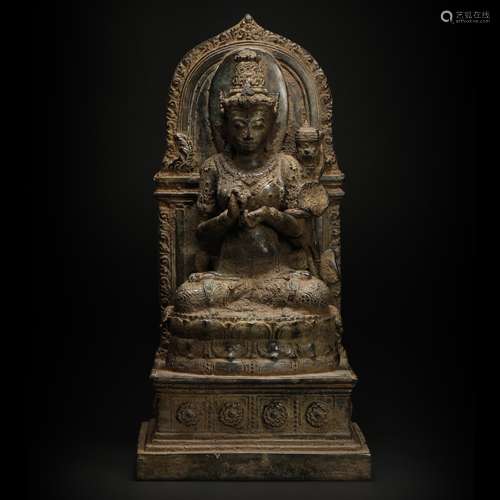 Copper Persia Buddha Statue from 14th century