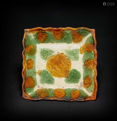 Tri-colored Squared Plate from Liao