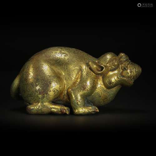 Copper and Golden Mouse from Tang