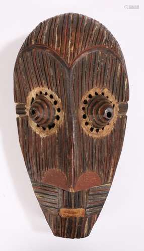 Burkina Faso Bwa mask, the body with stylised features and p...