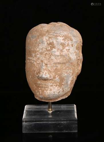 12th/13th Century Angkor period Khmer head of Jayavarman VII...