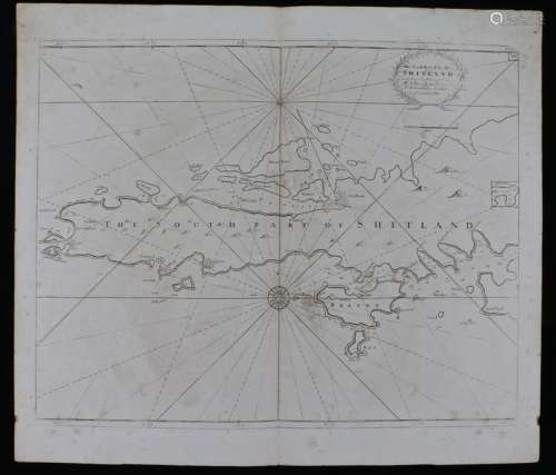 Shetland Islands, circa 1693, The South part of the Isles of...