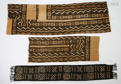 Bogolan mud cloth fabric, Mali, cotton weave, dyed with eart...