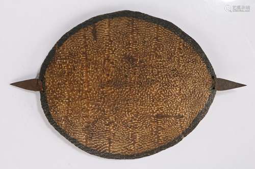 Sudan shield, with an African soft shell turtle shell and ir...