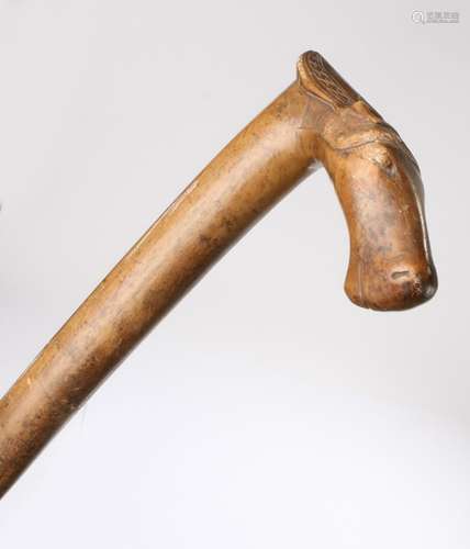 Early 20th Century Greek walking stick, with the text engrav...