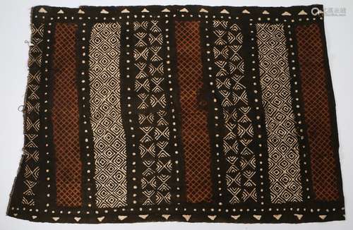 Bogolan mud cloth fabric, Mali, cotton weave, dyed with eart...