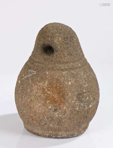 19th Century Indian stone maund, used as a traditional unit ...