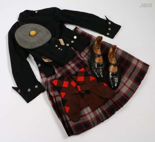 Scottish Highland outfit, in the Macpherson Tartan, to inclu...
