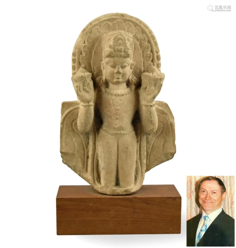 Indian Stone Figure of Buddha, 10-11th C.