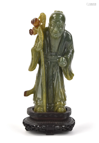 Chinese Jadeite Figure of 