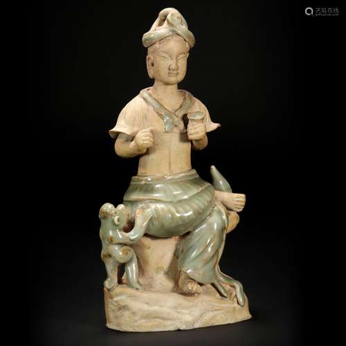 LongQuan Kiln Human Statue from Song