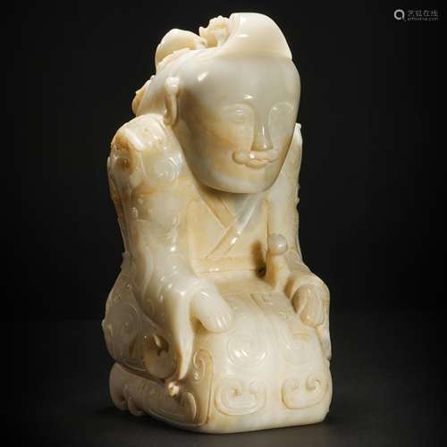 Jade Human Statue from Han