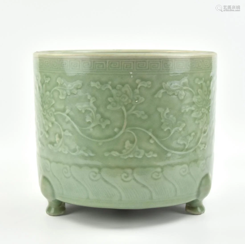 Large Chinese Celadon Censer, Qianlong Period