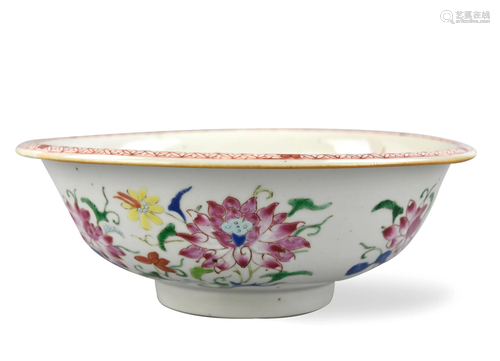 Chinese Famille Rose Flower Bowl ,Yongzheng Period