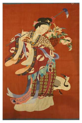 Silk Tapestry of MaGu from Qing