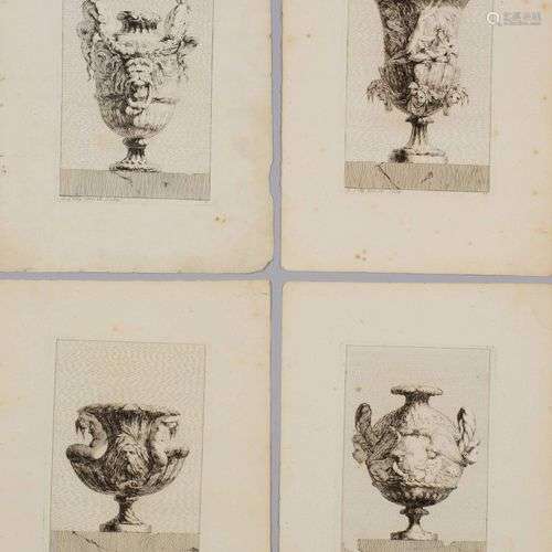 Jacques SALY(1717-1776) Vases. Série complète des 30 planche...