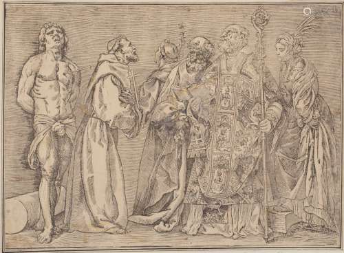 Niccolo BOLDRINI (act. 1540 - 1566) Les Six Saints - Samson ...