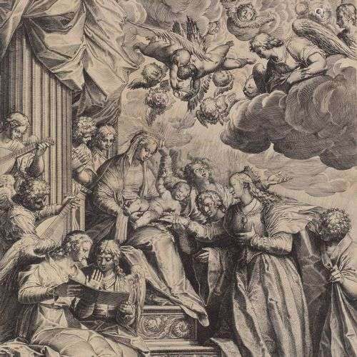 Augustin CARRACHE (1557-1602) Le mariage mystique de Sainte ...