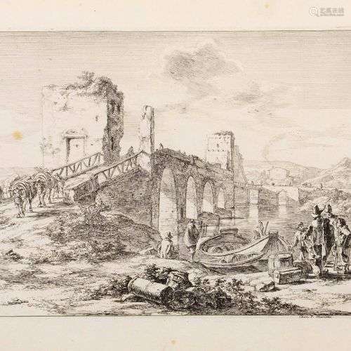 Jan BOTH (1615/18-1652) Le Ponte Molle sur le Tibre - Les Pê...