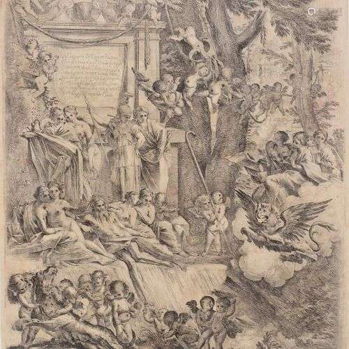 Pietro TESTA (1611 - 1650) Allégorie sur les trois Vertus, l...