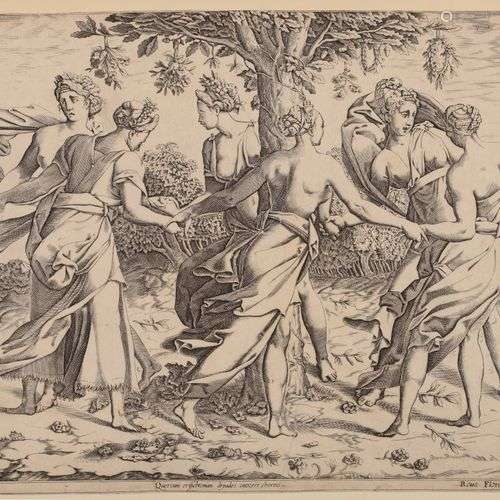 BOYVIN ou Pierre MILAN (1530 - 1557) Danse des Dryades. D'ap...
