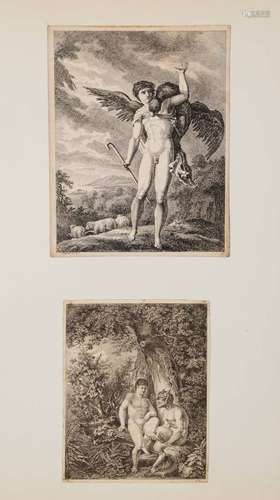 Salomon GESSNER (1730-1788) Frontispice, paysages, scènes al...