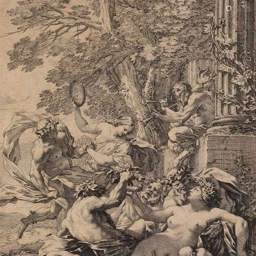 Michel DORIGNY (1617 - 1665) Bacchanale – Saint Pierre déliv...