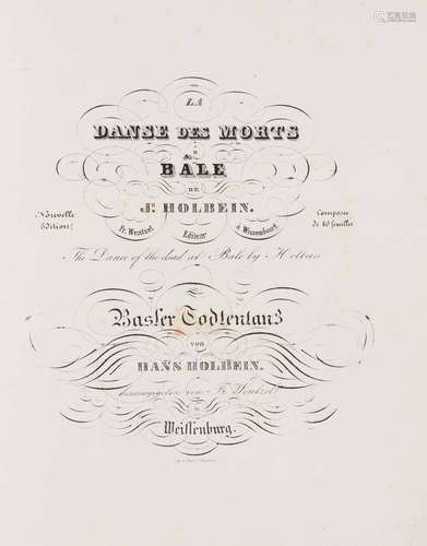 Hans HOLBEIN d'après La Danse des morts à Bâle. F.Wentzel éd...