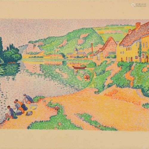 Paul SIGNAC (1863 – 1935) Les Andelys. 1895. Lithographie en...