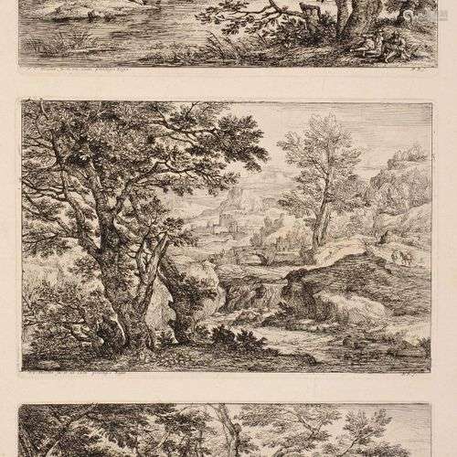 Antoine-François BAUDUINS (1640 – 1700) Paysages animés d'ap...