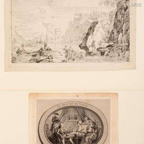 Joseph VERNET(1714-1789) et autres artistes La Plage à la gr...