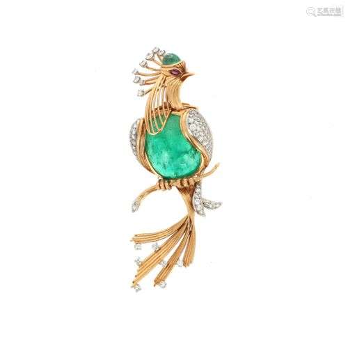 Broche Perroquet