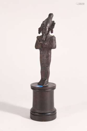 Statuette d 'Osiris Bronze très forte érosion - Patine brun-...