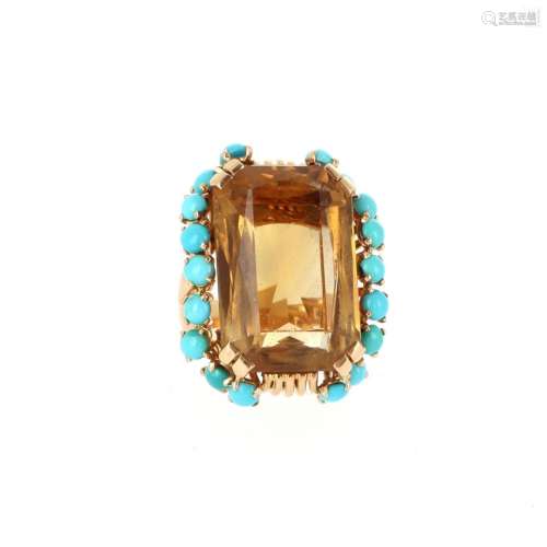 BAGUE CITRINE