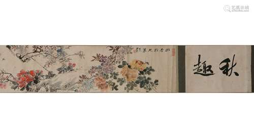 Chinese ink painting
(Anonymous flower scroll)