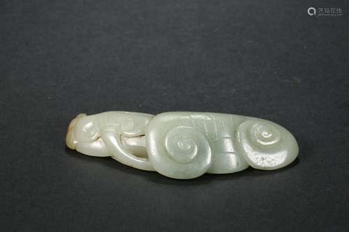 Hetian jade pendant in Qing Dynasty