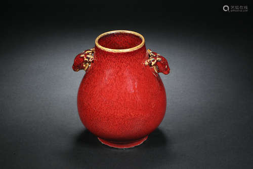 Jun Kiln Sheep Head in Qing Dynasty